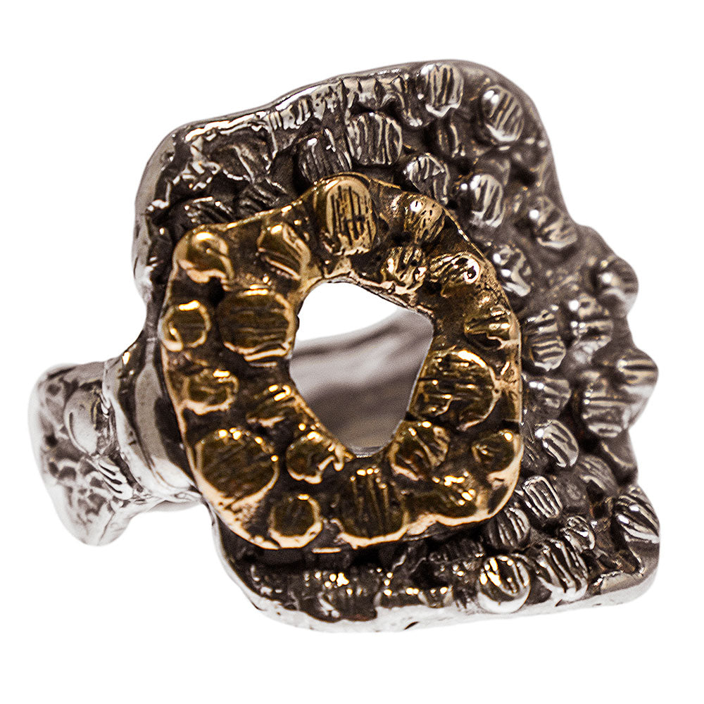 MANDILE - Anello argento 925 e bronzo