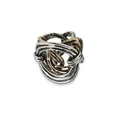 MANDILE - ANELLO CATENA ARGENTO 925 BRONZO