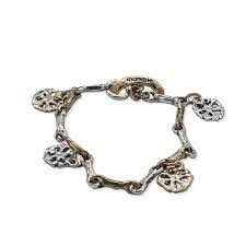 MANDILE - BRACCIALE UNISEX SNODATO CHARMS GIRANDOLE ARGENTO 925 E BRONZO
