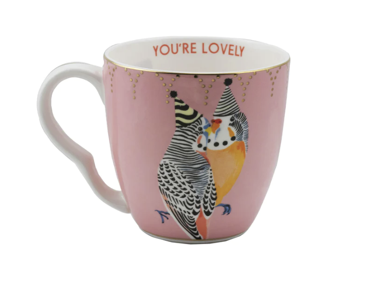 YVONNE ELLEN - LARGE MUG PARROTS HATS