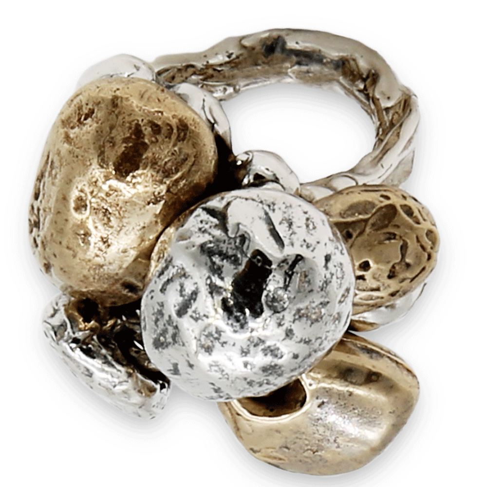 MANDILE - Anello in argento 925 e bronzo